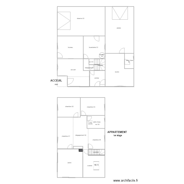 camping la belle henriette accueil appartement. Plan de 0 pièce et 0 m2