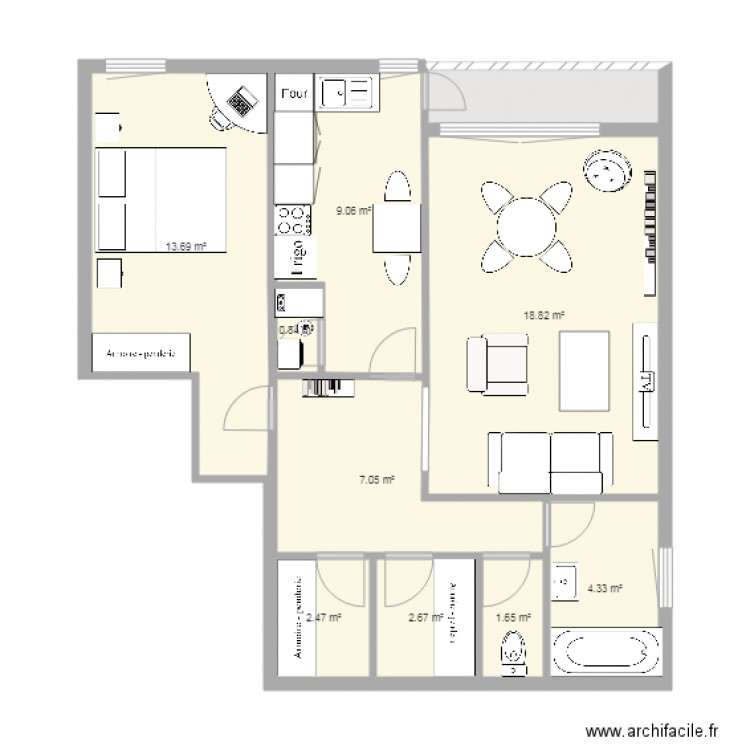 Tamisier. Plan de 0 pièce et 0 m2