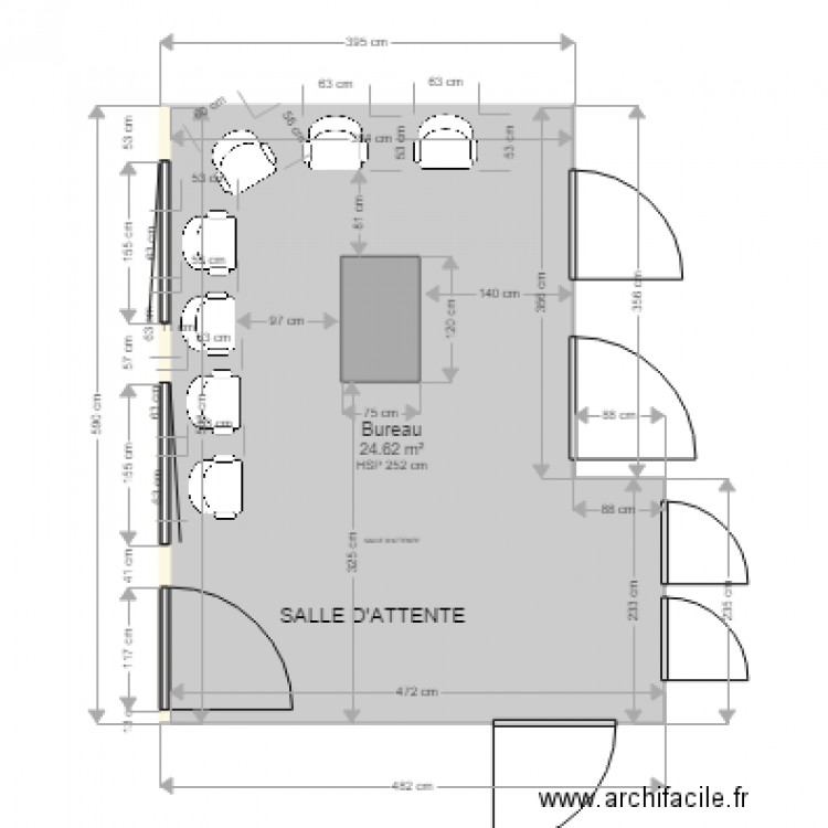 19 salle 22. Plan de 0 pièce et 0 m2