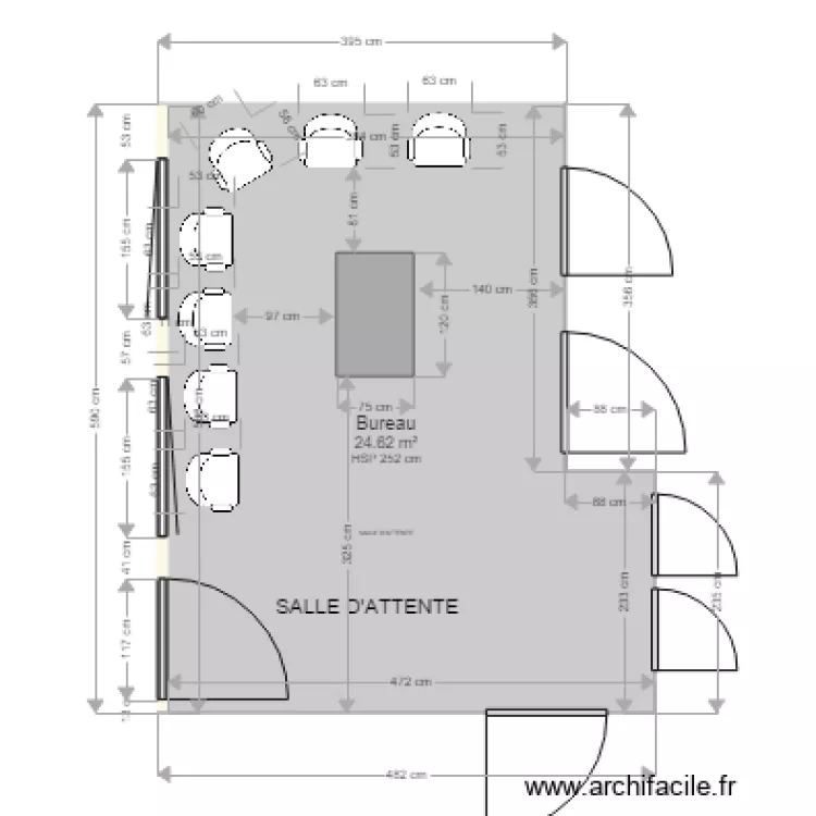19 salle 22. Plan de 