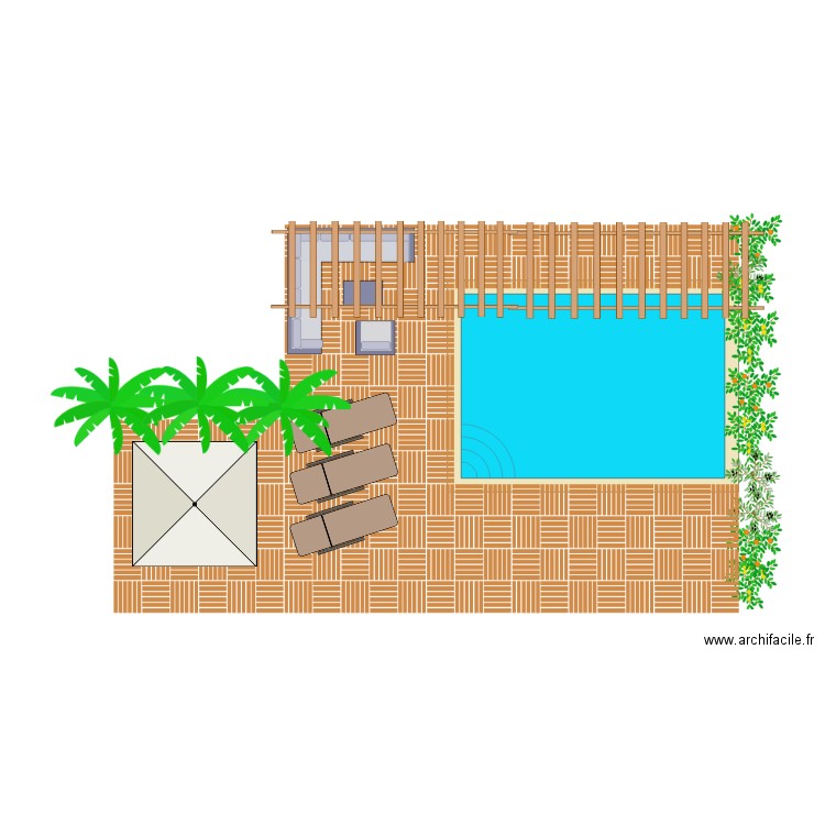 Projet piscine Infias. Plan de 0 pièce et 0 m2
