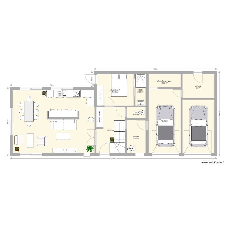maison bonnevaux. Plan de 0 pièce et 0 m2