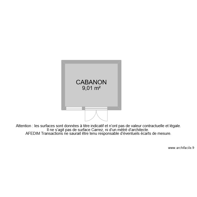BI 9364 CABANON. Plan de 0 pièce et 0 m2