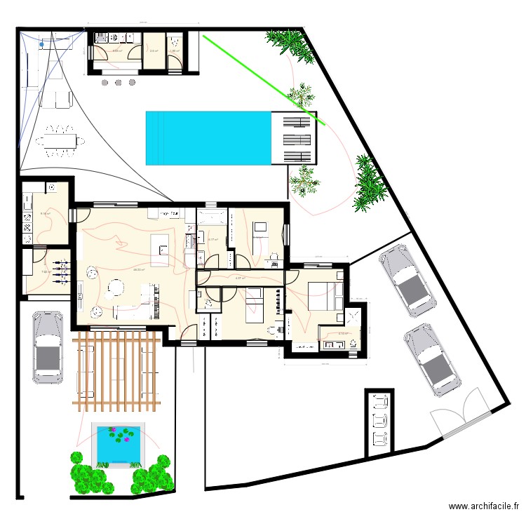 maison pinede. Plan de 0 pièce et 0 m2