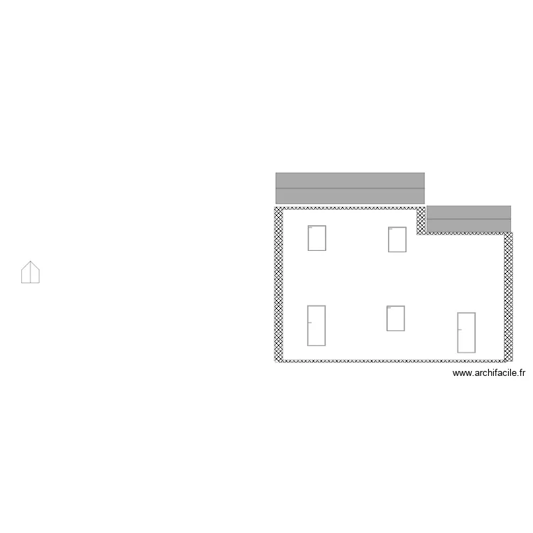 fa&ccedil;ade arri&egrave;re Paulette. Plan de 