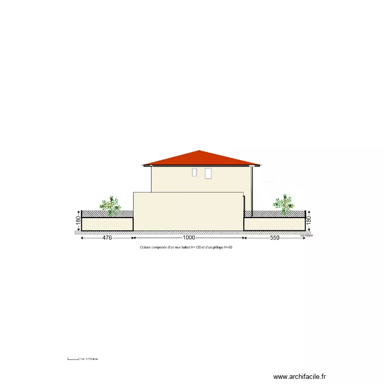 Plan de cloture NORD. Plan de 