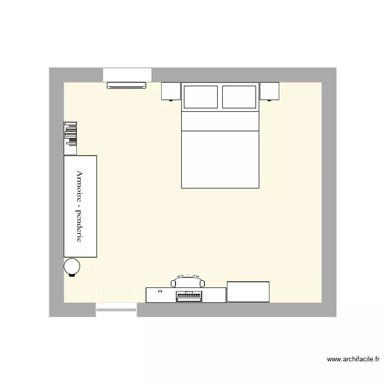 Chambre Thiebaut J. Plan de Chambre Thiebaut J. Plan de