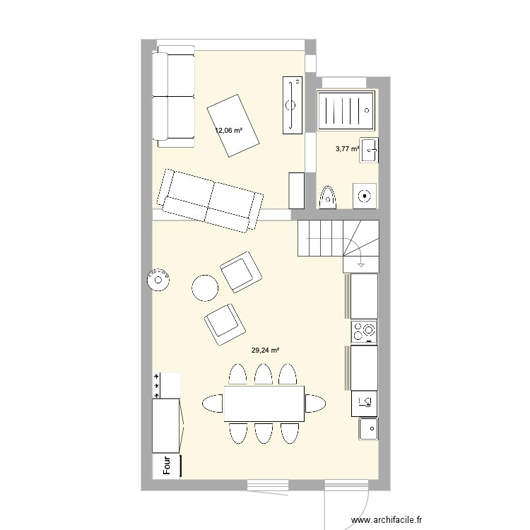 extension la Turballe. Plan de 0 pièce et 0 m2