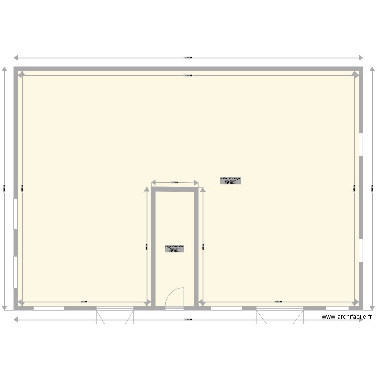 hangar ateliers . Plan de 0 pièce et 0 m2