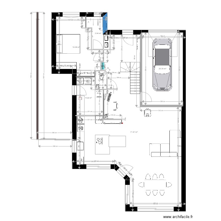 pour dessinateur. Plan de 0 pièce et 0 m2