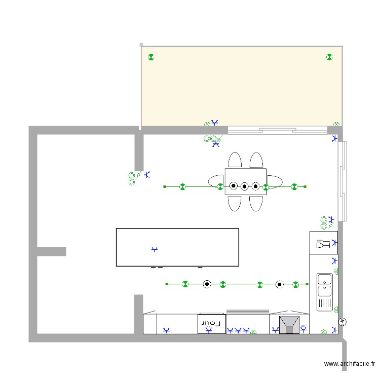 LEMELLE. Plan de 1 pièce et 14 m2