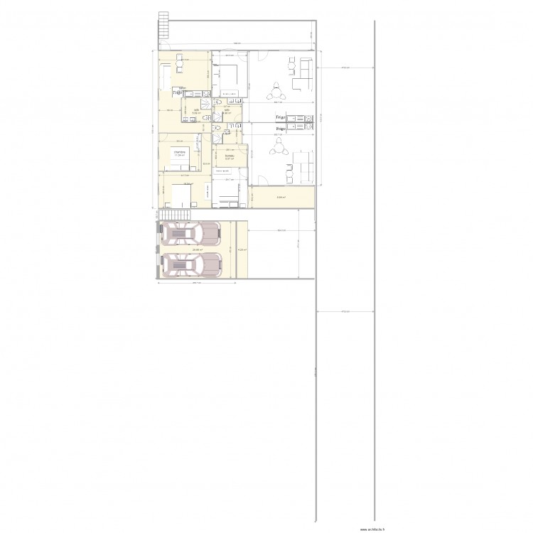 plan architecte confirmation rdc3. Plan de 0 pièce et 0 m2