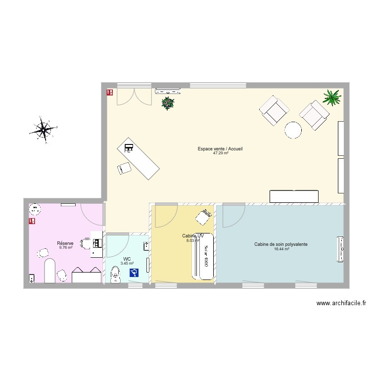 plan local 1. Plan de 0 pièce et 0 m2