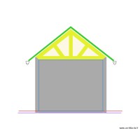 coupe terrain et construction face nord