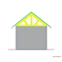 coupe terrain et construction face nord