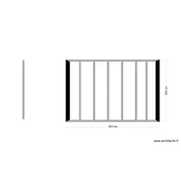 Mur simple 4 m x 266