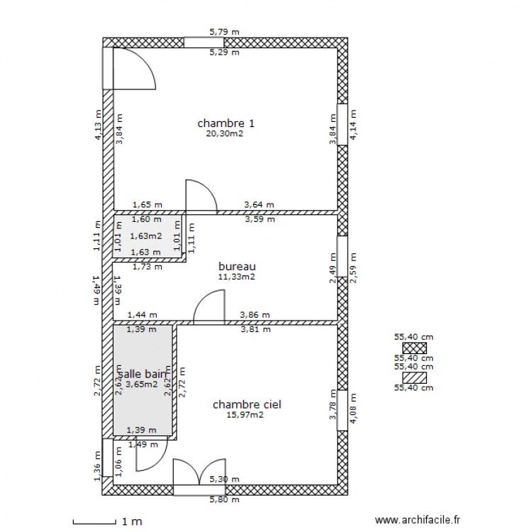 étage sylvain côtes. Plan de 0 pièce et 0 m2