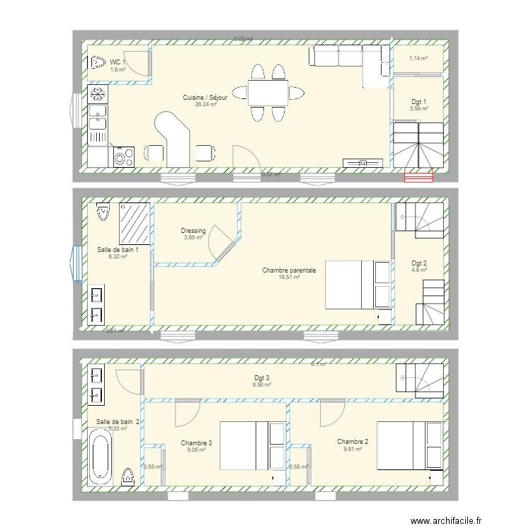 Marine. Plan de 0 pièce et 0 m2