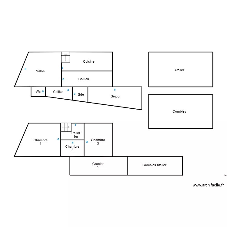 CORAY LEMEUR. Plan de 