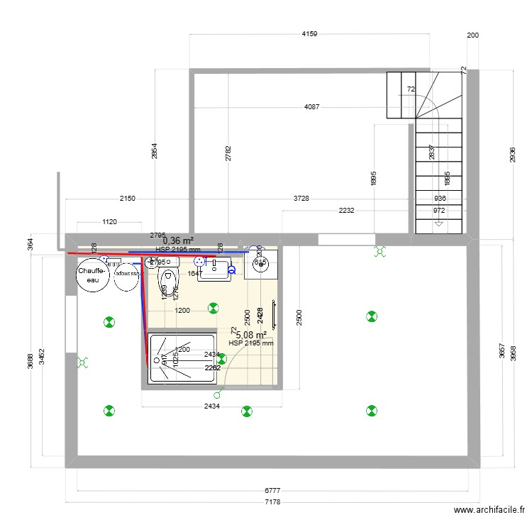 sainte-cluque 01.10.2023. Plan de 2 pièces et 5 m2