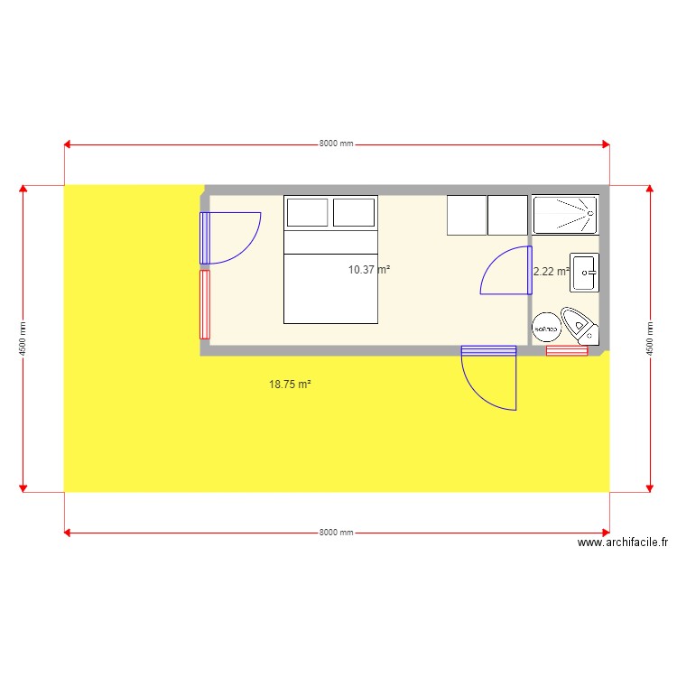 Glamping 1 1. Plan de 0 pièce et 0 m2