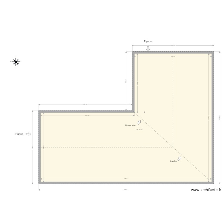 Plan Toiture Veillard. Plan de 0 pièce et 0 m2