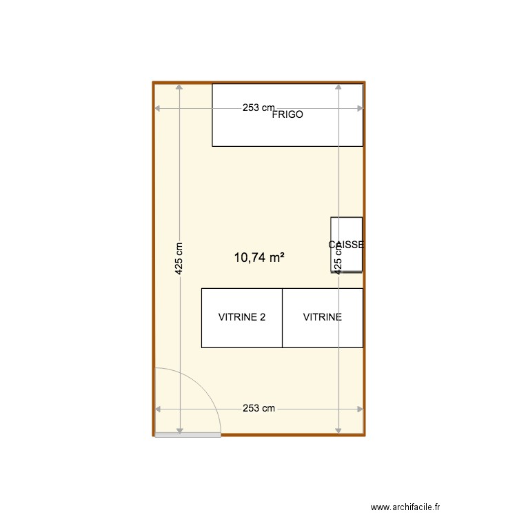 magasin. Plan de 0 pièce et 0 m2