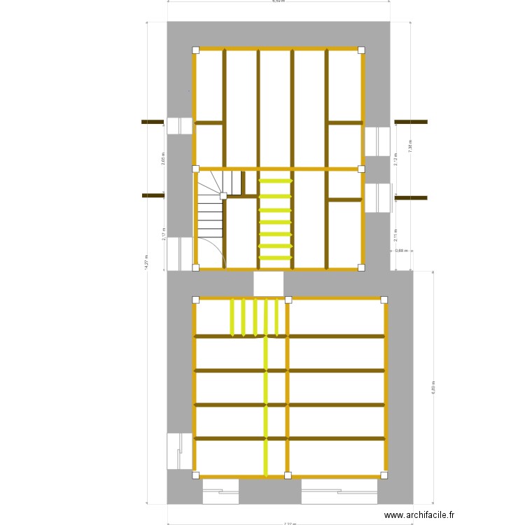 plan charpente mars 2022. Plan de 26 pièces et 94 m2