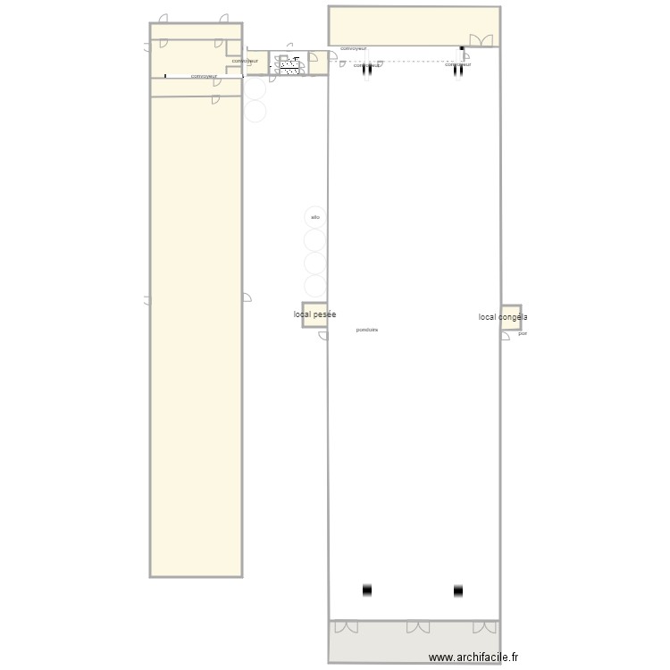 projet . Plan de 13 pièces et 1703 m2