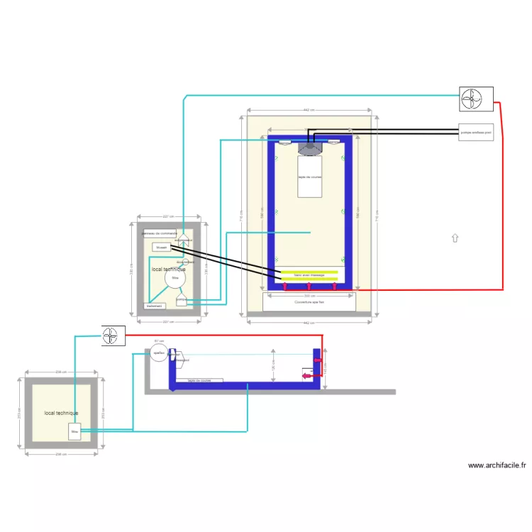 Deriaz Olivier. Plan de 