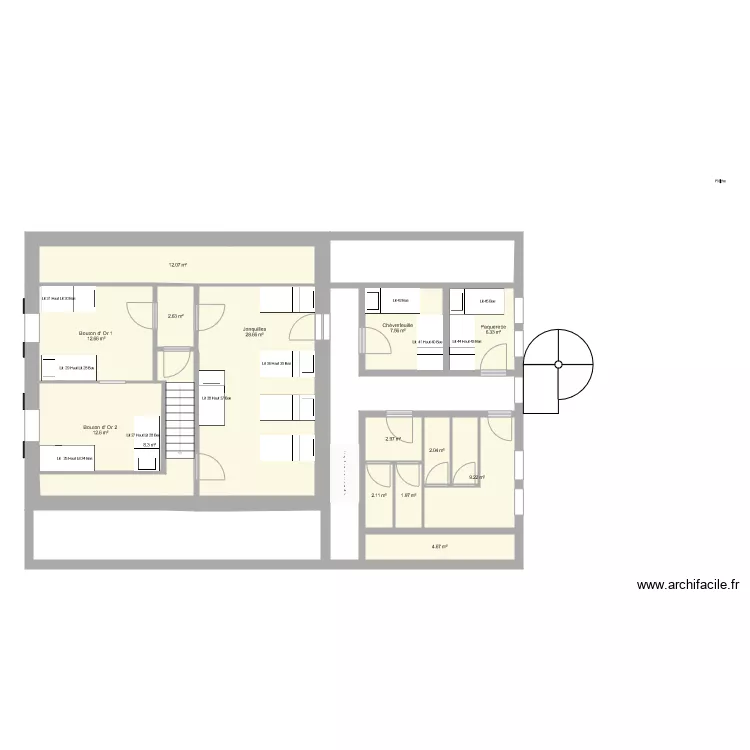 TEC 2 &egrave;me  LITS. Plan de 
