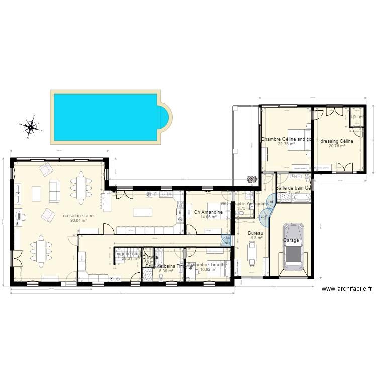 16 greleterie 2 eme projet v5. Plan de 0 pièce et 0 m2