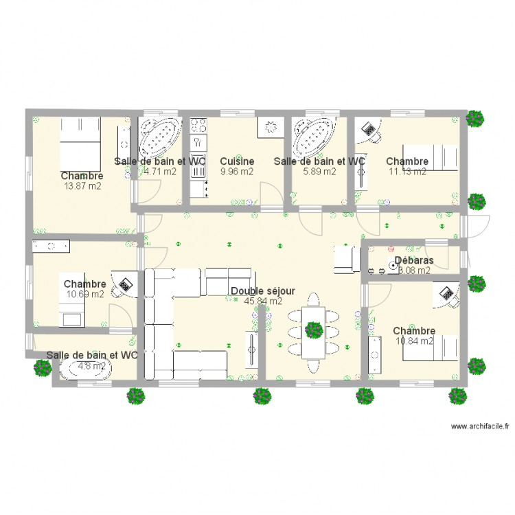 villa cameroun. Plan de 0 pièce et 0 m2