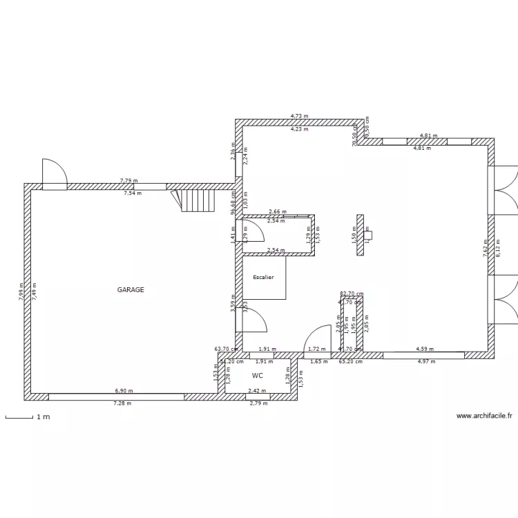 rez-de-chaussee. Plan de rez-de-chaussee. Plan de