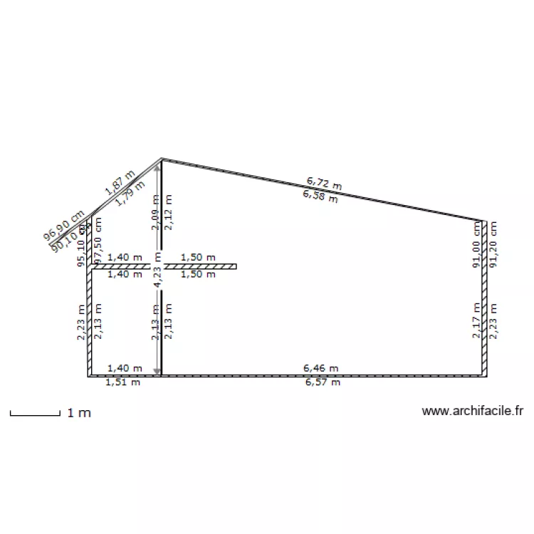 Logements UT. Plan de 