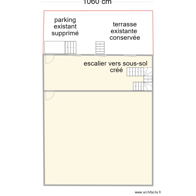 COMMANDERIE_R1. Plan de 2 pièces et 125 m2