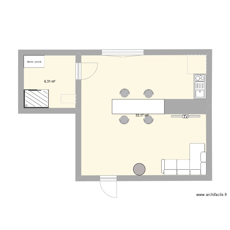 appartement. Plan de 0 pièce et 0 m2