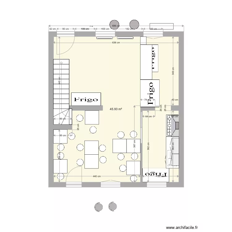 Pasta Rockett Am&eacute;nagement . Plan de 