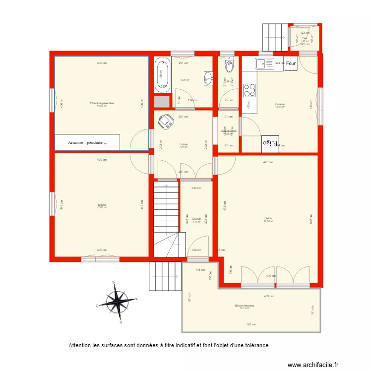 BI 3460 rdc côté. Plan de BI 3460 rdc côté. Plan de