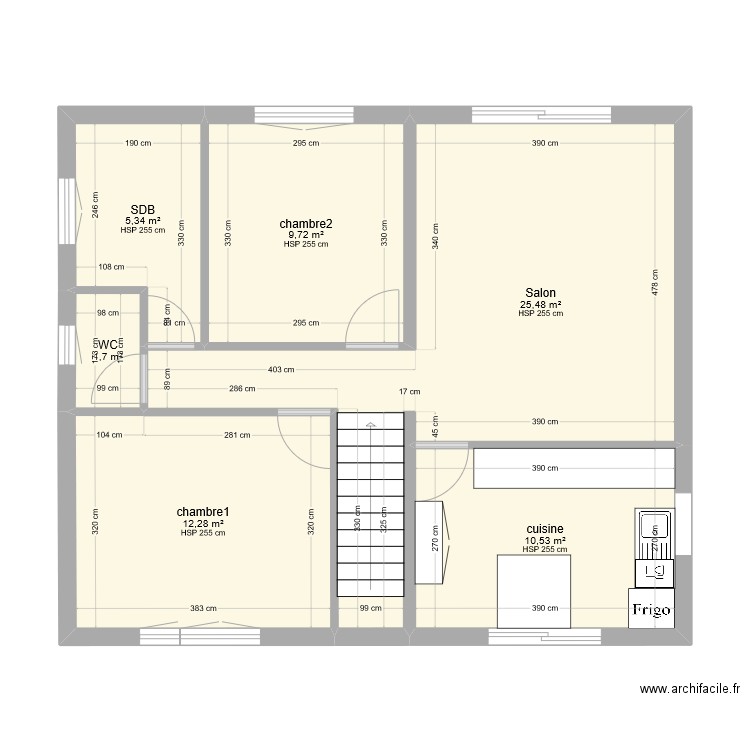 Plan Maison 1er étage. Plan de 0 pièce et 0 m2