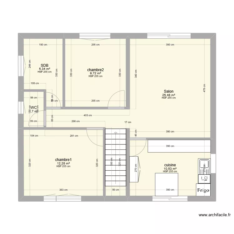 Plan Maison 1er étage. Plan de Plan Maison 1er étage. Plan de