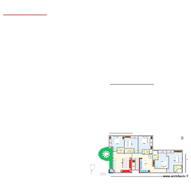 MAISON COMP. Plan de 30 pièces et 173 m2