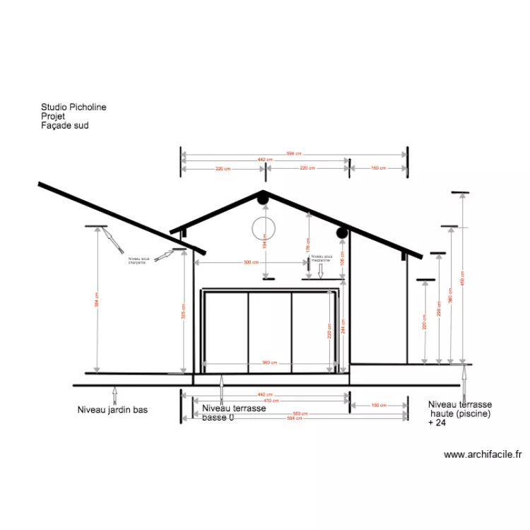 Studio Picholine Projet Fa&ccedil;ade Sud 03 18 3. Plan de 