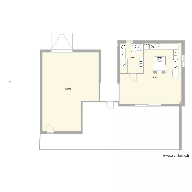 Garage 1. Plan de 