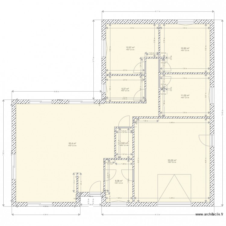 plan changé. Plan de 0 pièce et 0 m2