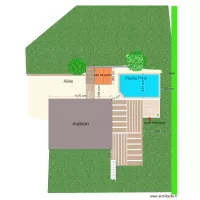 plan vue dessus piscines 
