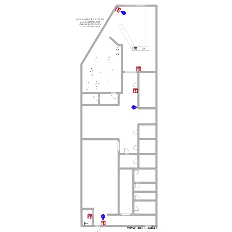 BOULANGERIE GABELOU. Plan de BOULANGERIE GABELOU. Plan de