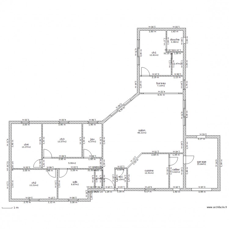 Maison . Plan de 0 pièce et 0 m2