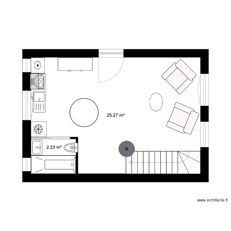 RDC. Plan de 0 pièce et 0 m2