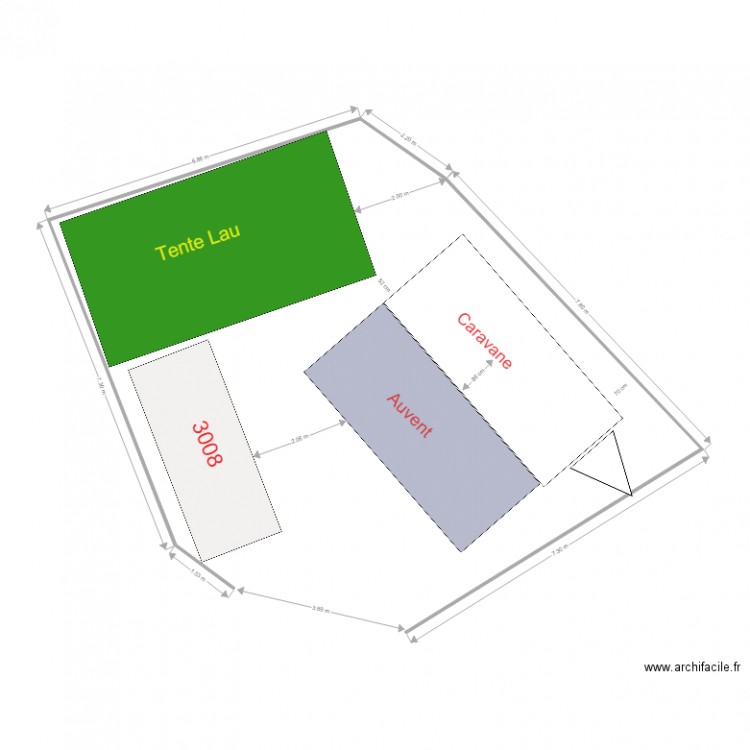 camp 1. Plan de 0 pièce et 0 m2